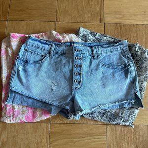 Free People Denim Cutoff Shorts